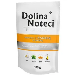 DOLINA NOTECI PREMIUM kacsa sütőtökös tasakkal kutyáknak 500 g